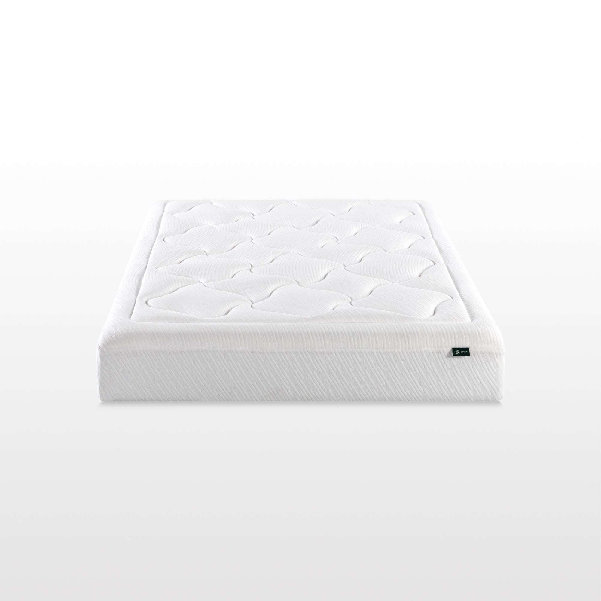 10 Inches Air Foam Pressure Relief Bed Mattress with Removable Soft Cover-Queen Size - Color: White - Size: Queen Size
