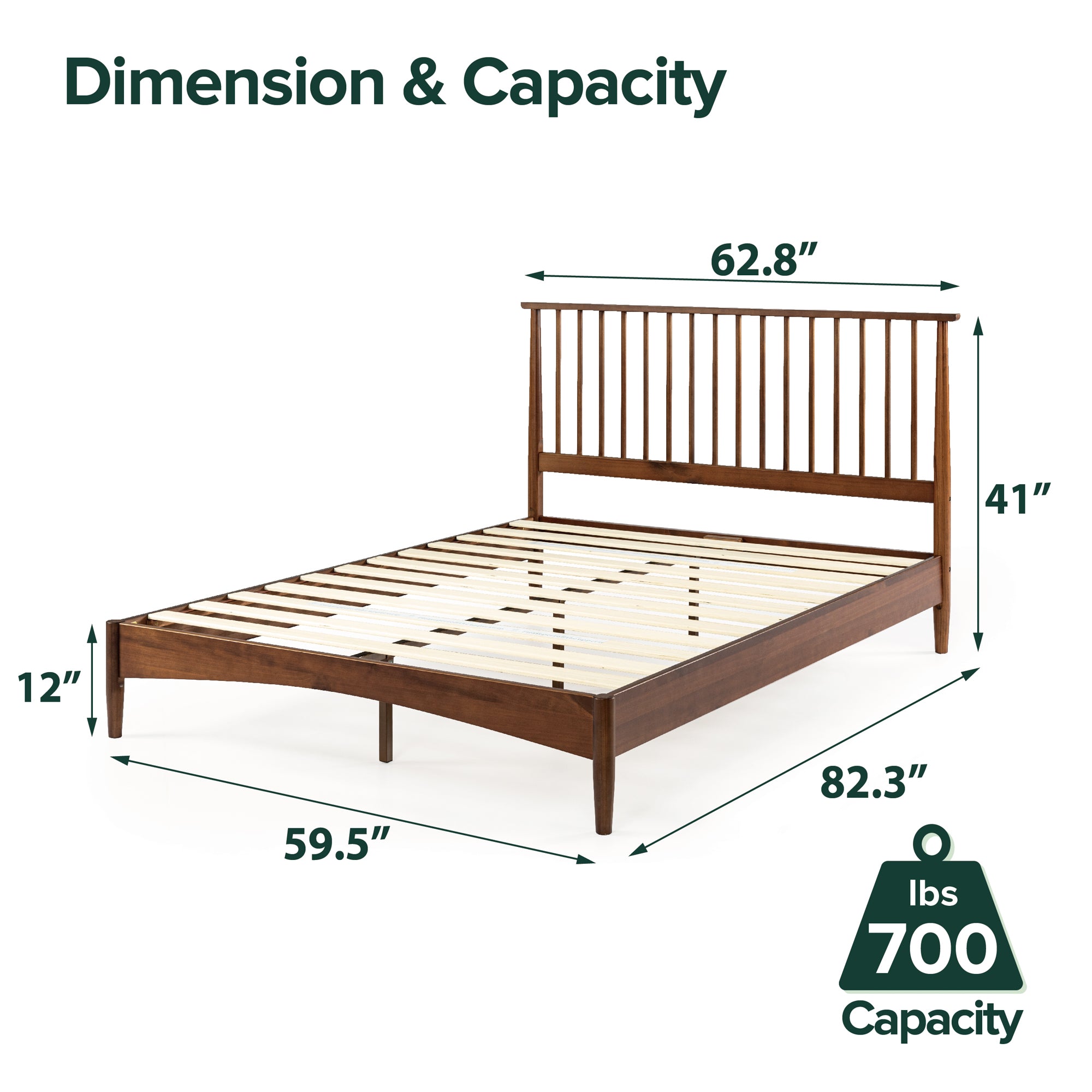 king size bed frame dimensions